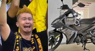 Fan who sold motorcycle to watch Harimau Malaya play in