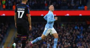 Football Soccer Foden double fires Man City to 5 0 FA Cup