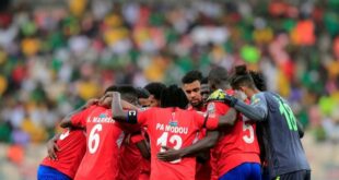 Football Soccer Gambia team in emergency landing scare on way to