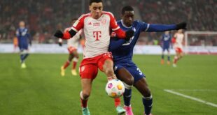 Football Soccer Musiala double hands Bayern win at season restart as