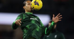 Football Soccer Van Dijk aims to make Klopps final season at