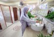 Hotel like washroom for school after makeover