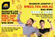 Magnum 4D celebrates two lucky pick ticket millionaires