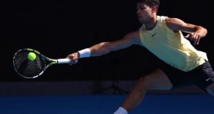 Tennis Tennis Alcaraz breaks new ground at Australian Open Zheng advances