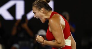 Tennis Tennis Sabalenka edges Gauff to set up Australian Open final