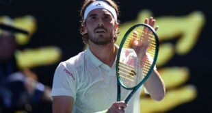 Tennis Tennis Wonder shot helps Tsitsipas into second round in Melbourne