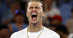 Tennis Tennis Zverev avoids shock Australian Open upset by qualifier Klein