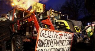 Tractors converge on Berlin for farmers protest