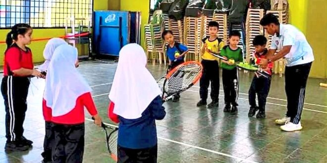 Young tennis talents showing promise