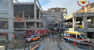 At least one killed in collapse at Italian construction site