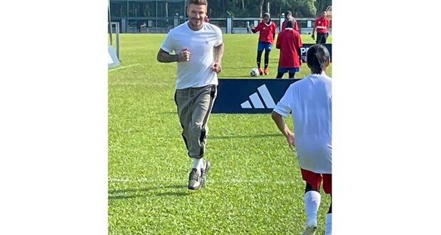 Football Beckham shines through the glitz and glamour