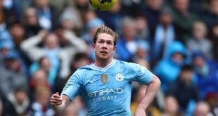 Football Soccer De Bruyne expected to play at Bournemouth as City