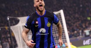 Football Soccer Late Arnautovic strike gives Inter 1 0 win over Atletico