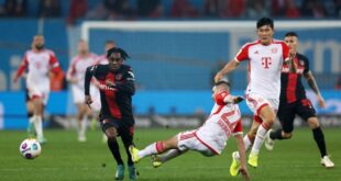 Football Soccer Unbeaten Leverkusen outclass Bayern Munich 3 0 to take control