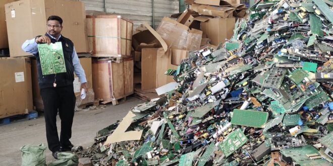 Illegal ewaste disposal plant with laundry list of offences raided