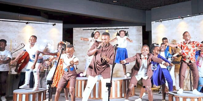 Lively performance from African kids choir