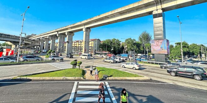 New zebra crossings near USJ1 mall