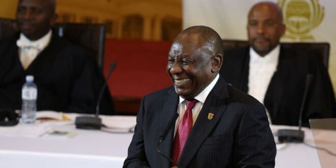 South Africas Ramaphosa touts ANC history in state of nation