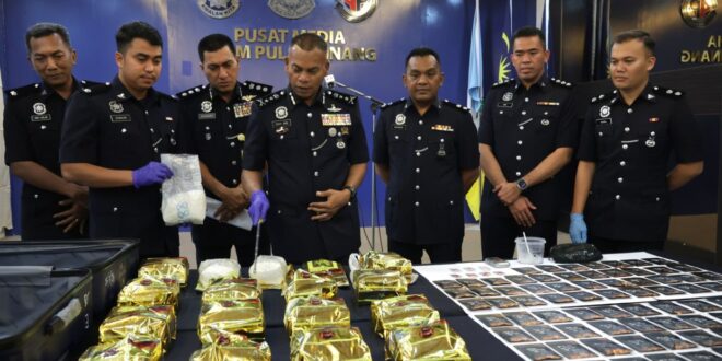 Penang cops seize over RM500000 worth of syabu disguised as