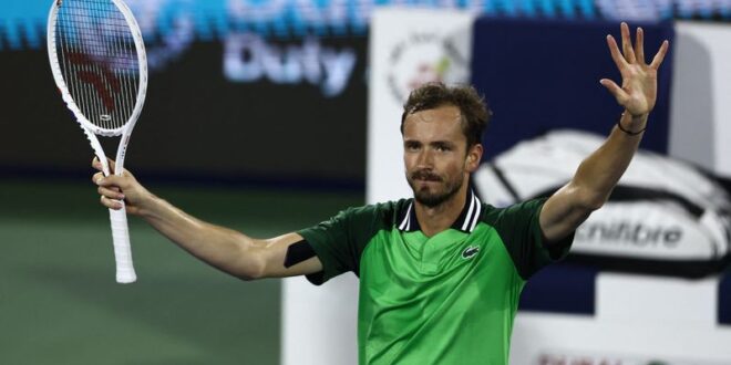 Tennis ATP roundup Daniil Medvedev cruises into Dubai semis