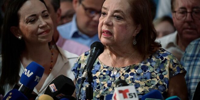 Venezuela opposition presidential candidate Yoris 80 says her age is