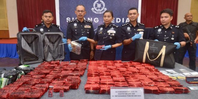 Cops seize RM17mil in drugs bound for Sarawak at KLIA2