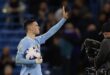 Football Soccer Foden hat trick keeps Man City in thick of title