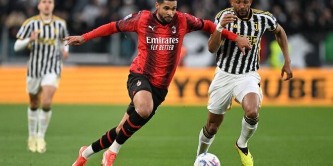 Football Soccer Juventus and Milan play out goalless draw in Serie