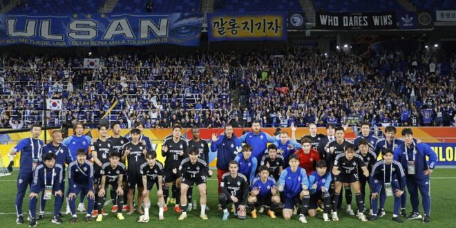 Football Soccer Lee strike earns Ulsan slender advantage in Asian Champions