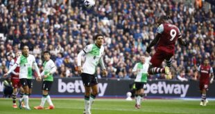 Football Soccer Liverpools slim title hopes fade further with 2 2 draw