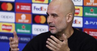 Football Soccer Man City boss Guardiola warns it is too soon