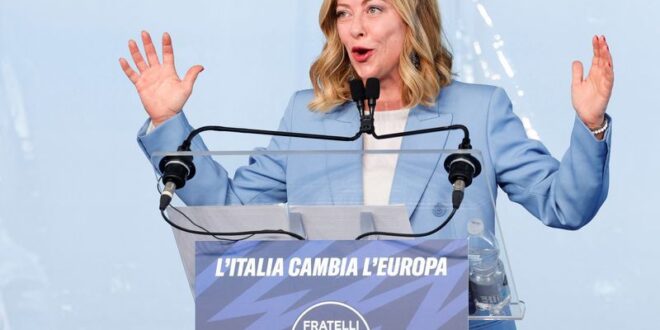 Italy PM Meloni announces candidacy at EU election