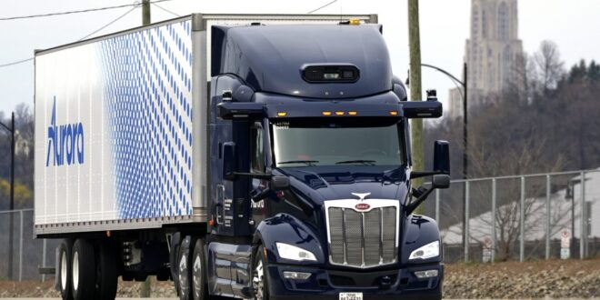 Tractor trailers with no one aboard The future is near for