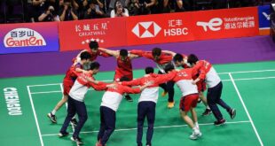 Badminton Classy China beat Indonesia 3 1 to lift Thomas Cup