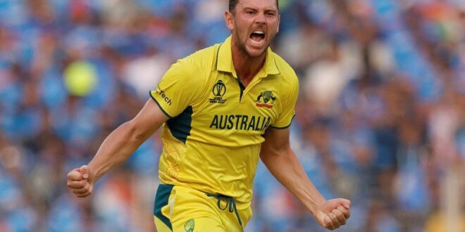 Cricket Cricket Hazlewood Warner fire in Australia World Cup warm up win