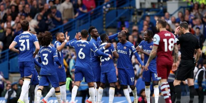 Football Soccer Chelsea boost European chances with 5 0 drubbing of West