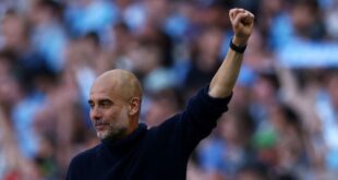 Football Soccer Manchester City celebrate unprecedented fourth successive league title