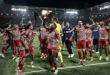 Football Soccer Olympiakos beat Fiorentina in extra time to win Europa