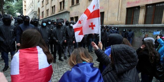 Georgian opposition member says government is intimidating protesters