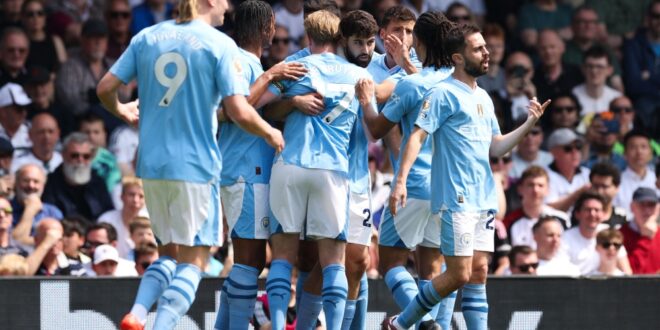 Gvardiol double sinks Fulham as Man City go top of