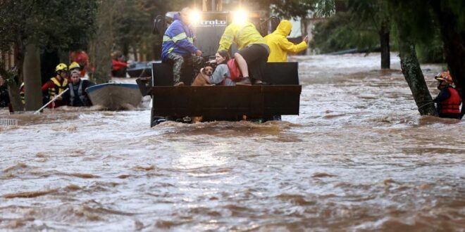 Heavy rains return to southern Brazil flooding even higher ground