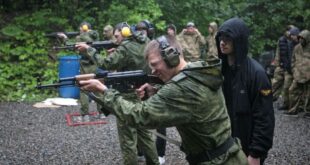 In Russia at war kids swap classroom for shooting range