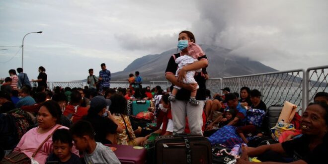 Residents fear for safety as Indonesias Mount Ruang volcano erupts