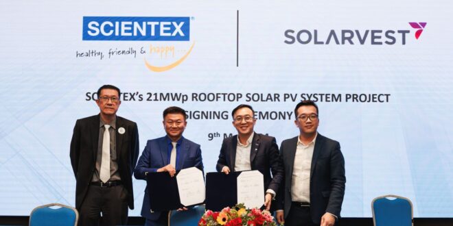 Scientex to deploy large scale solar PV system at its