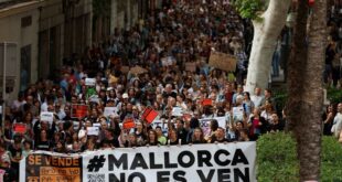 Thousands protest against mass tourism in Spains Balearic Islands