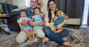 Three little handfuls three times the joy for first time parents