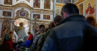 Ukrainians in embattled east mark third Easter under fire