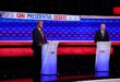 Biden stumbles early Trump fires out falsehoods at first debate