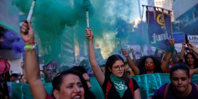 Brazil women march against bill tightening abortion ban