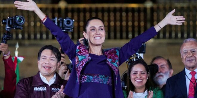 Claudia Sheinbaum claims sweeping mandate to become Mexicos first female